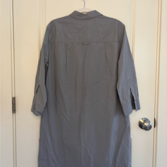 J. Crew Gray Utility Jacket Wrap Dress - Picture 3 of 9